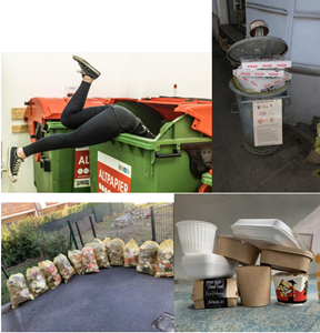 Das Grazer Müllmahnmal am Lendwirbel (01. - 08. Mai 2022)